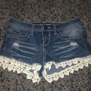 Denim shorts